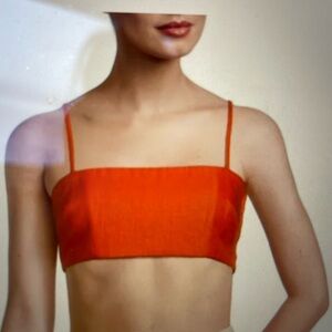 Cult Gaia square neck crop top